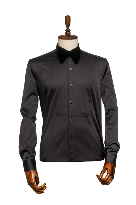 Tuxedo Bib Black Shirt