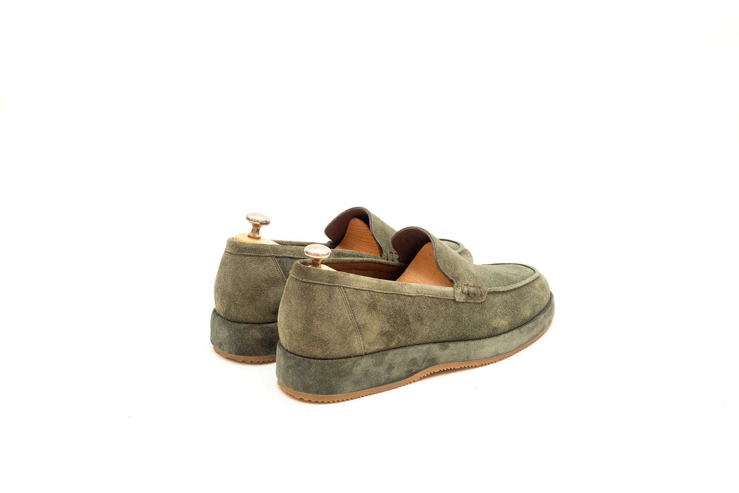 Mumbai Suede Green Loafer