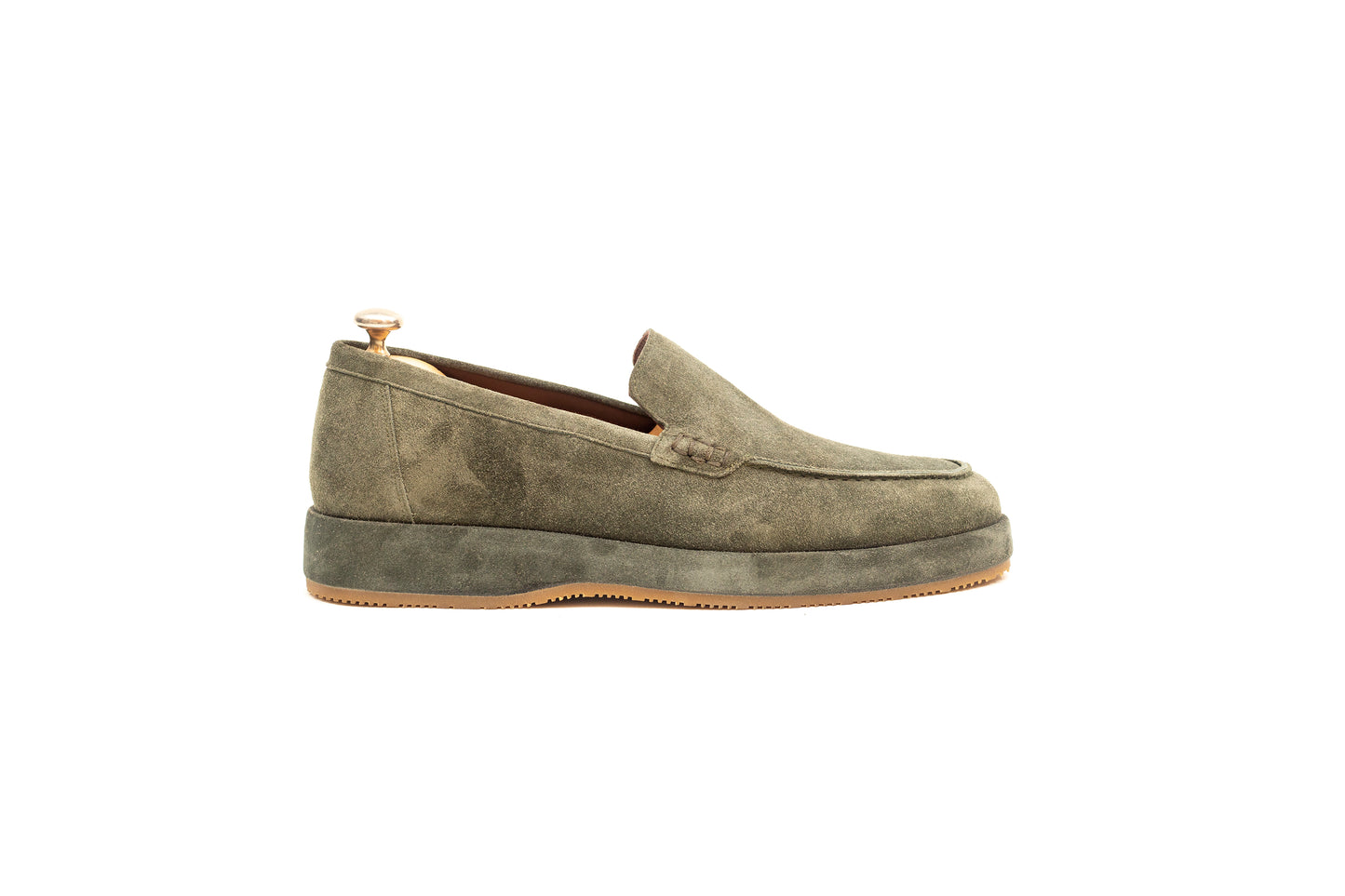 Mumbai Suede Green Loafer