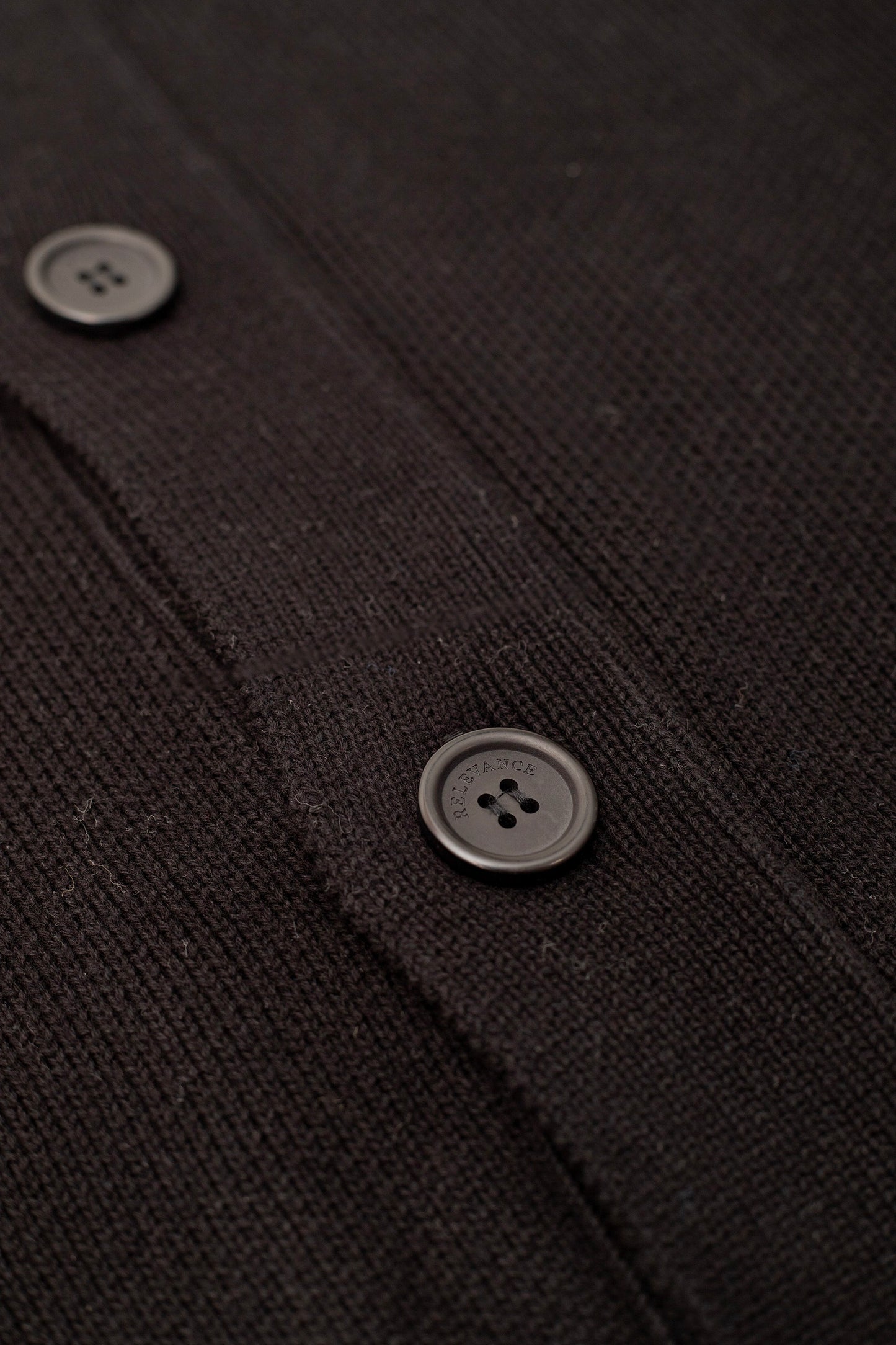 Black Cotton Cardigan