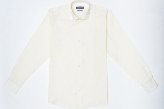 100% Linen Shirt - Cream