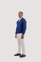 Navy Cotton Cardigan