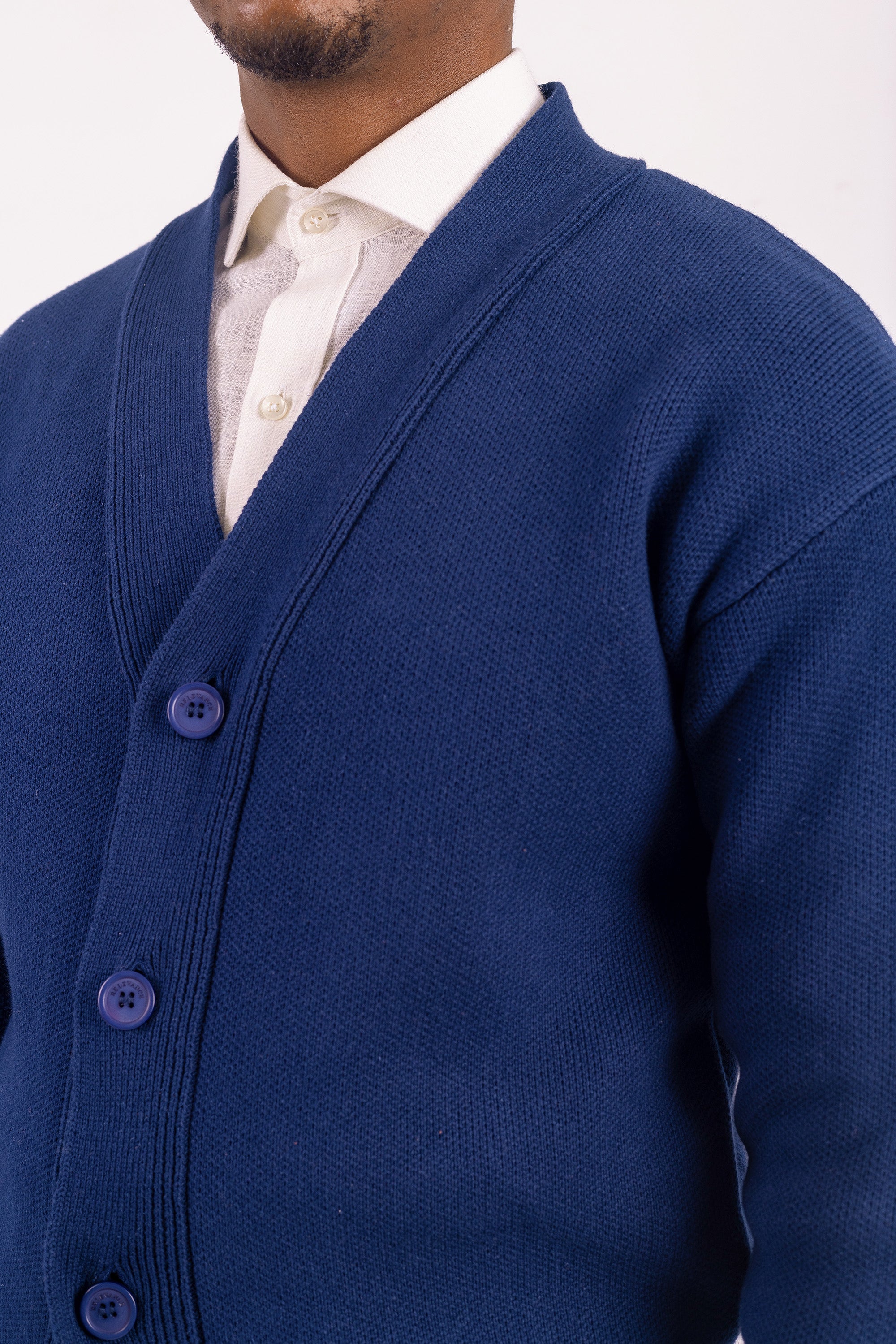 Navy Cotton Cardigan