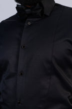 Black Stud Tuxedo Shirt