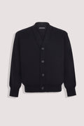 Black Cotton Cardigan