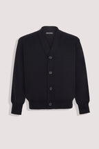 Black Cotton Cardigan