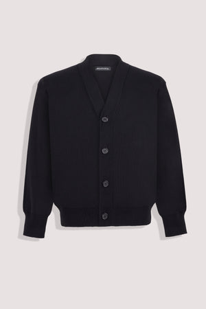 Black Cotton Cardigan