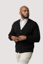 Black Cotton Cardigan