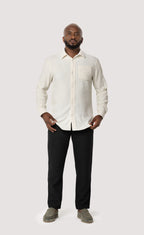 Relaxed Fit Textured Shirt - Off White