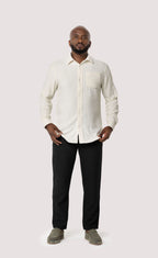 Regular Fit Jacquard Pants - Black