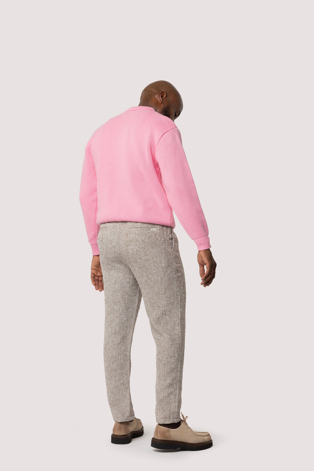 Regular Fit Jacquard Pants - Tortilla