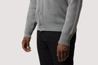 Grey Cotton Cardigan