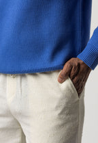 Regular Fit Jacquard Pants - Off White