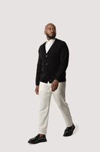 Black Cotton Cardigan