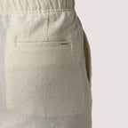Regular Fit Jacquard Pants - Off White