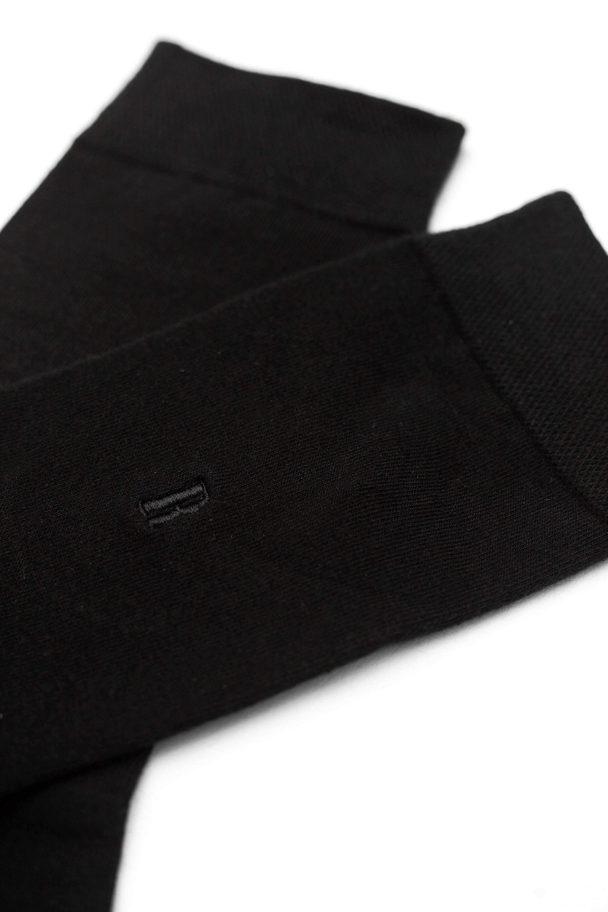 Mercerised Cotton Socks - Black