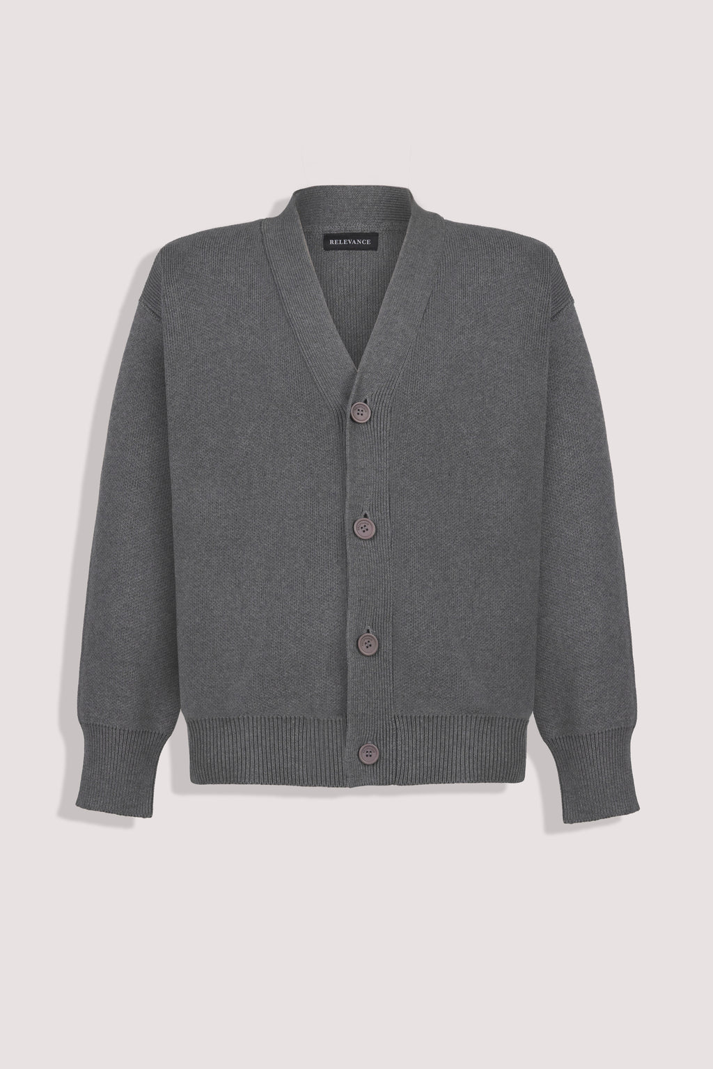 Grey Cotton Cardigan