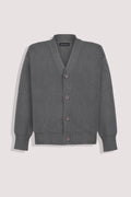 Grey Cotton Cardigan