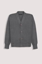 Grey Cotton Cardigan
