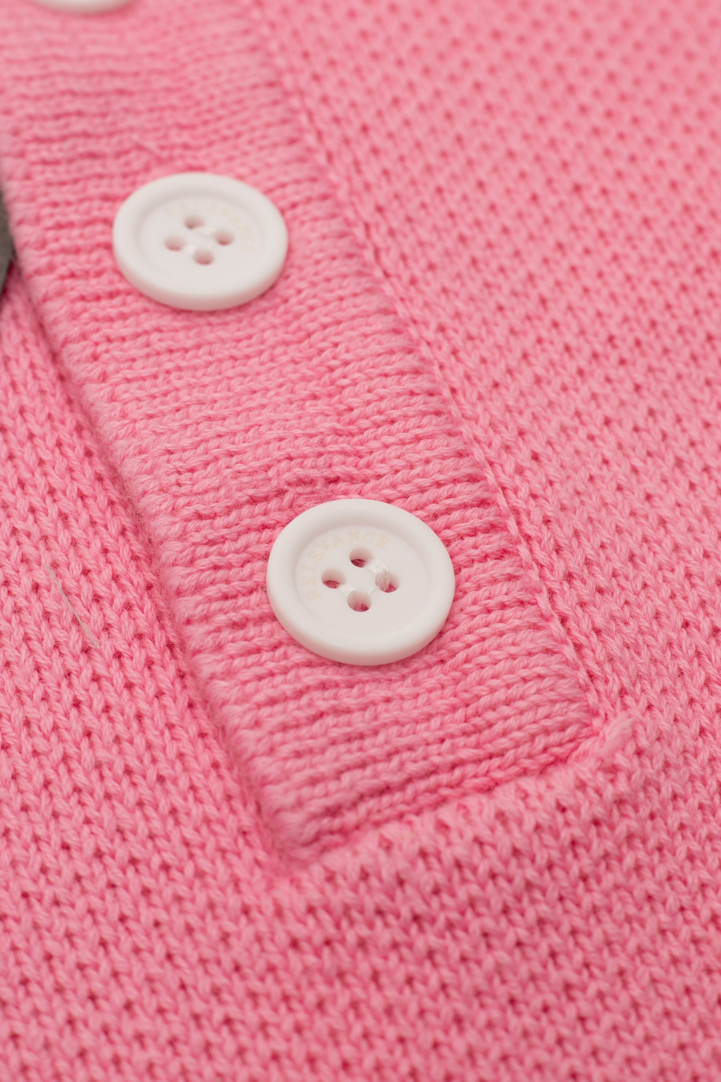 Baby Pink Long Sleeve Knitted Polo