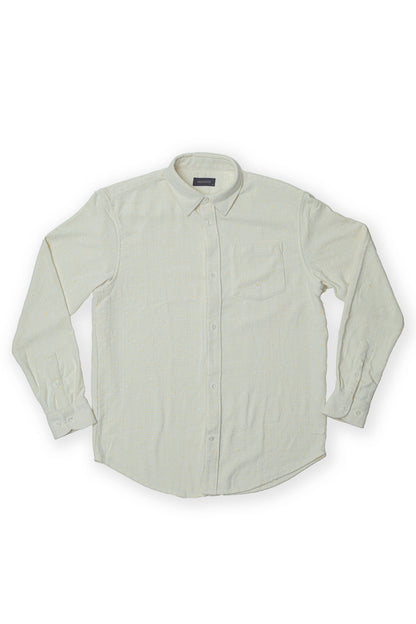Relaxed Fit Textured Shirt - Off White