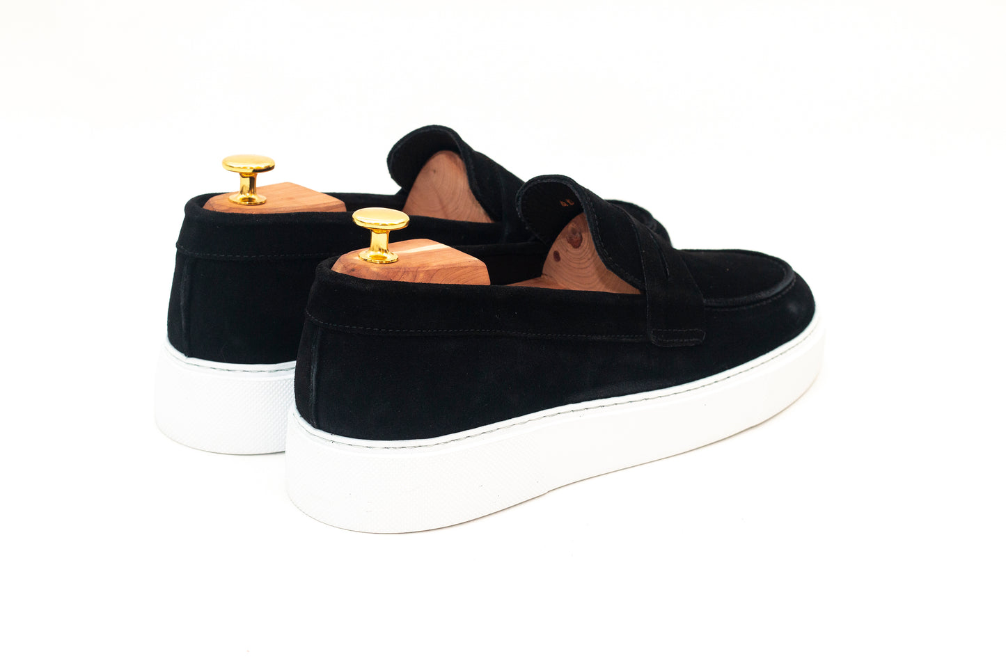 Chunky Moccasin strap bridge Black