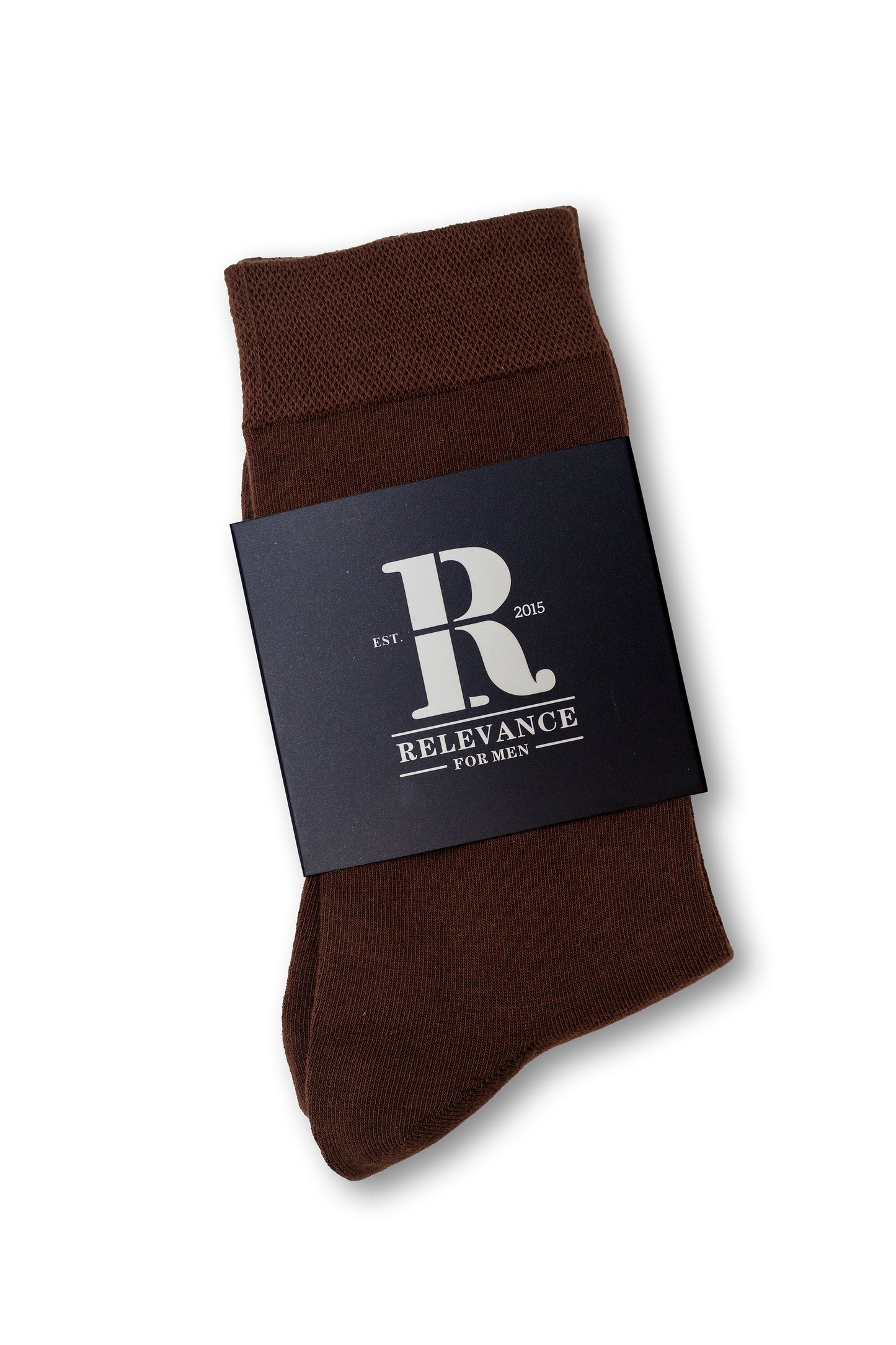 Mercerised Cotton Socks - Dark Brown