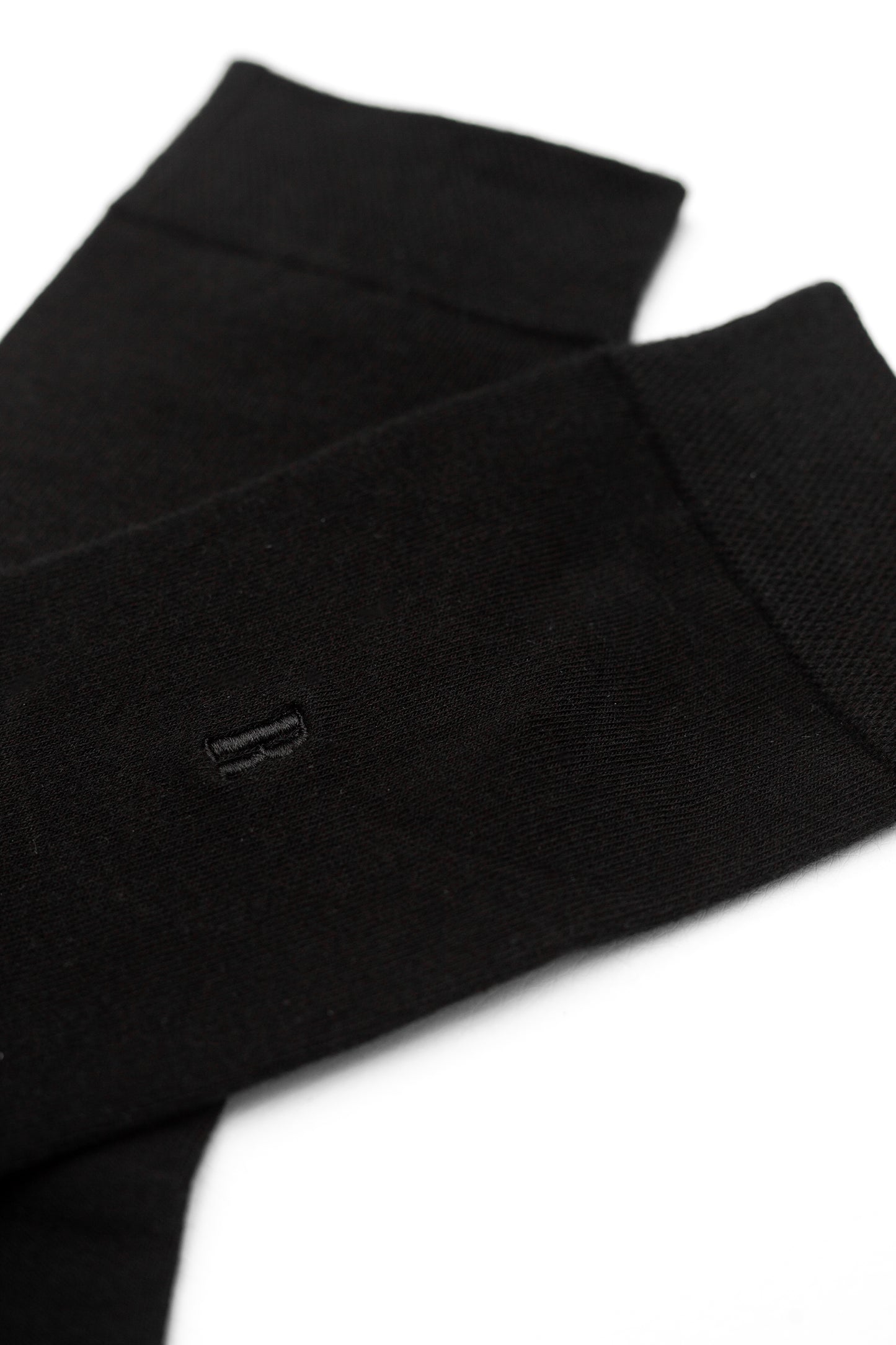 Mercerised Cotton Socks - Black