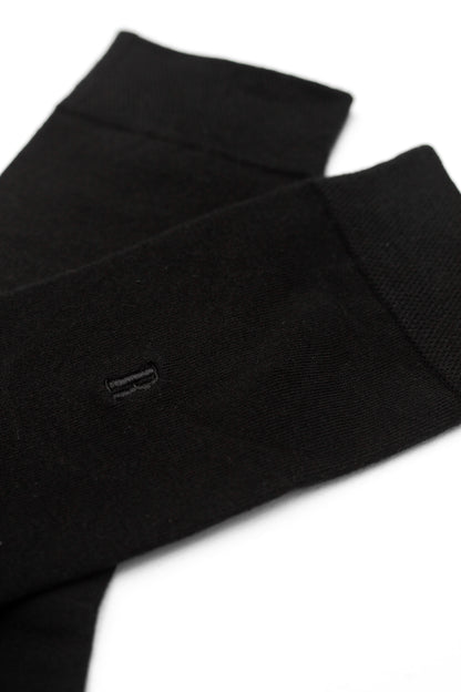 Mercerised Cotton Socks - Black