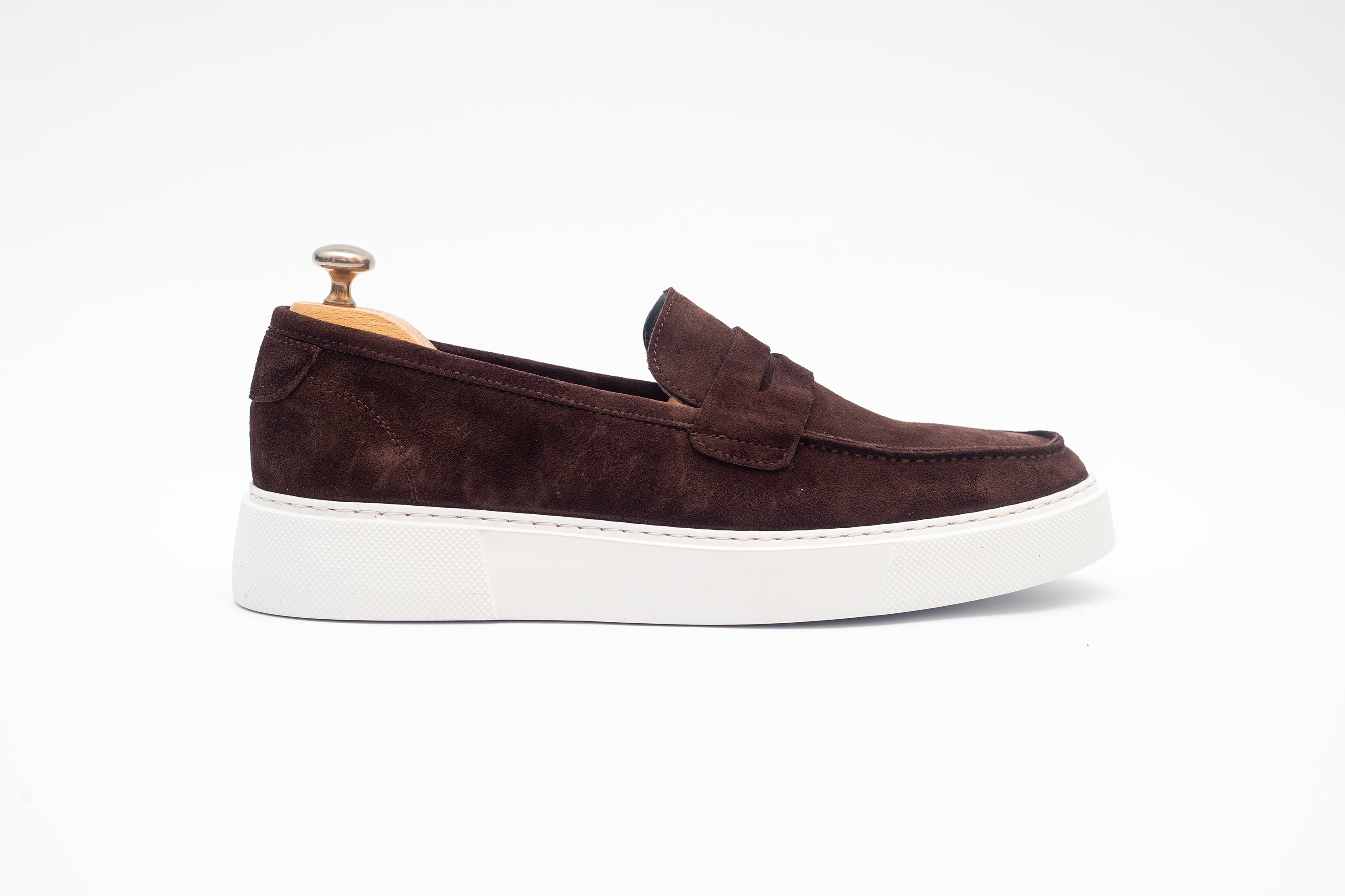 Chunky Moccasin Strap Dark Brown