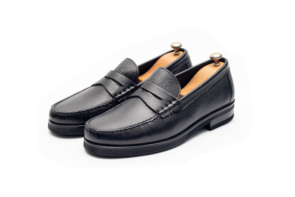 Calf Skin Black Penny Loafer