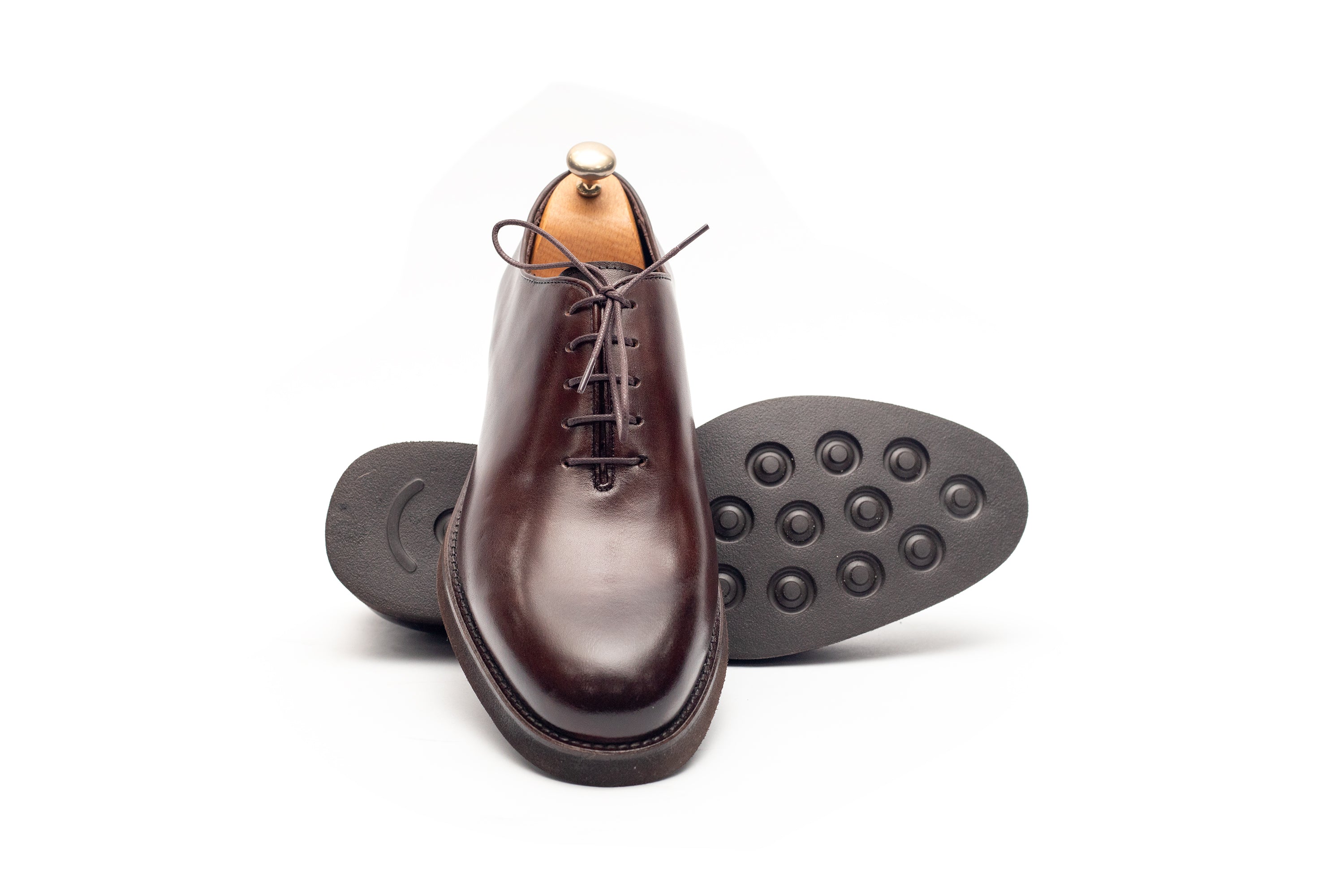 Caviar Dark Brown Wholecut Shoe