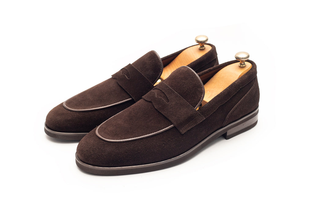 Venice Penny Loafer Dark Brown