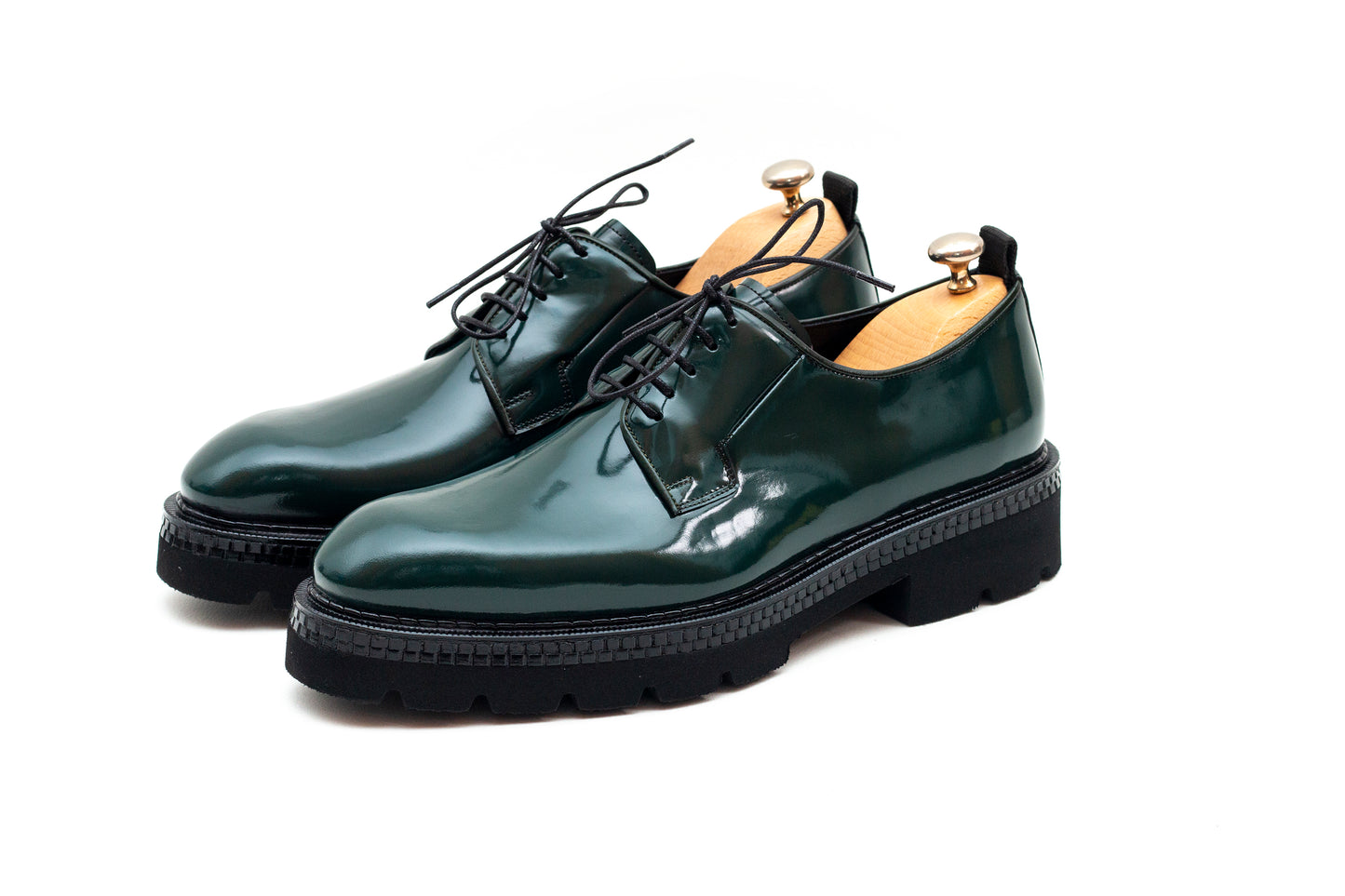 Glasgow Derby Green Lace up Shoe