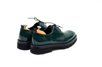 Glasgow Derby Green Lace up Shoe