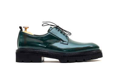 Glasgow Derby Green Lace up Shoe