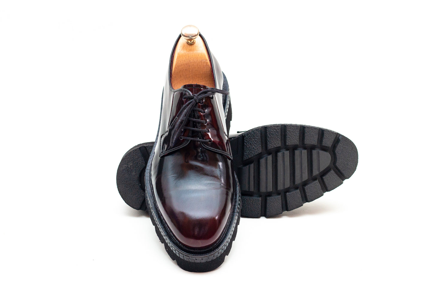 Glasgow Derby Bordo Lace up Shoe