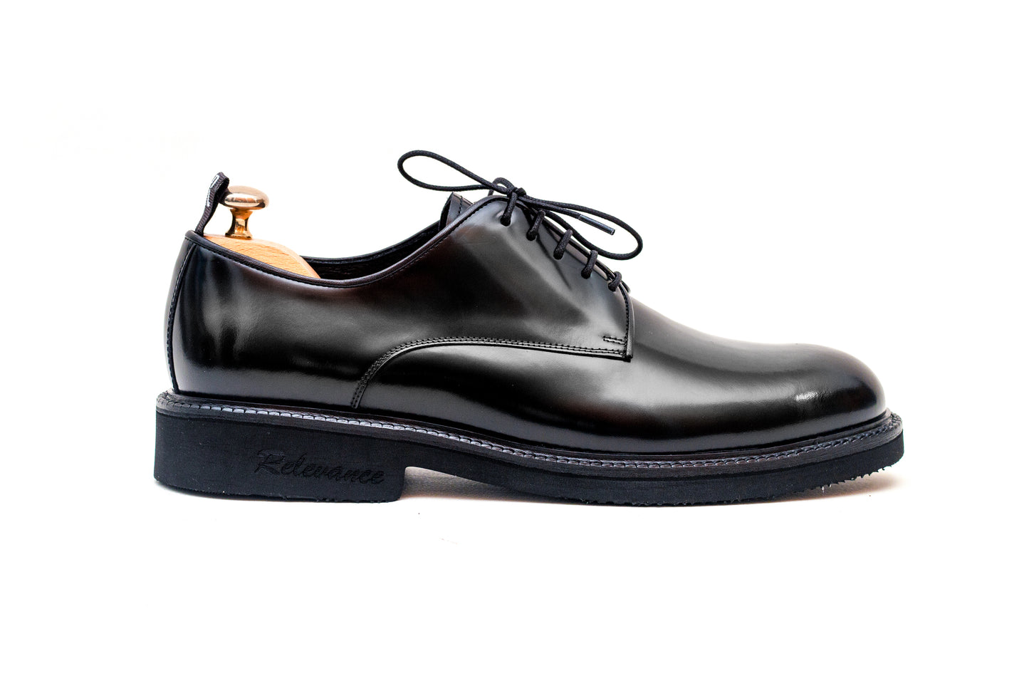 Signature Midsole Black Lace up Shoe