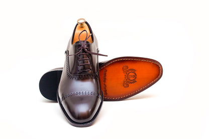 Milan Oxford Brown Lace up Shoe