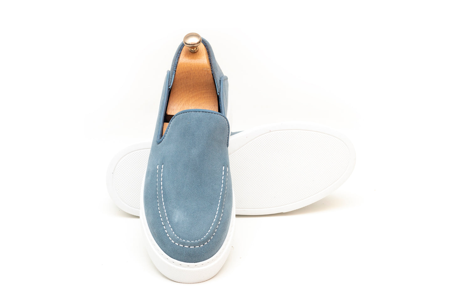 Chunky Moccasin Light Blue