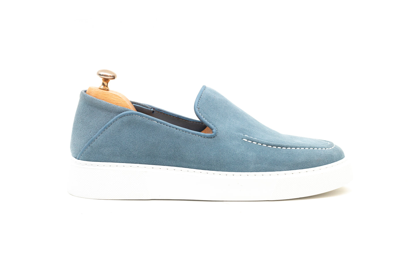 Chunky Moccasin Light Blue