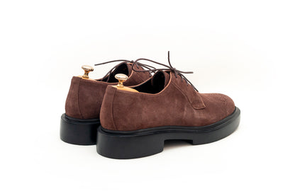 Capri Suede Brown Derby Shoe