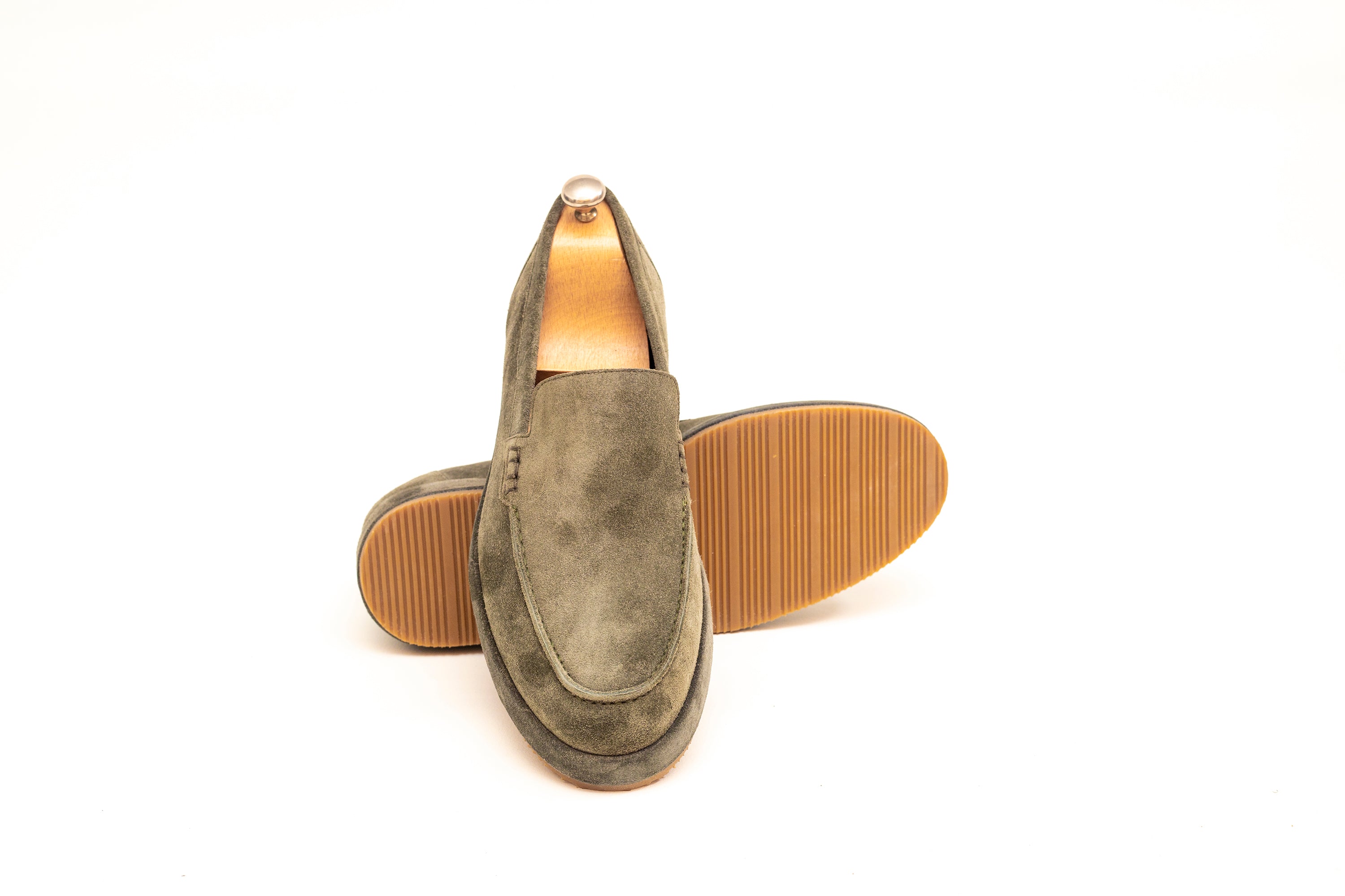 Mumbai Suede Green Loafer