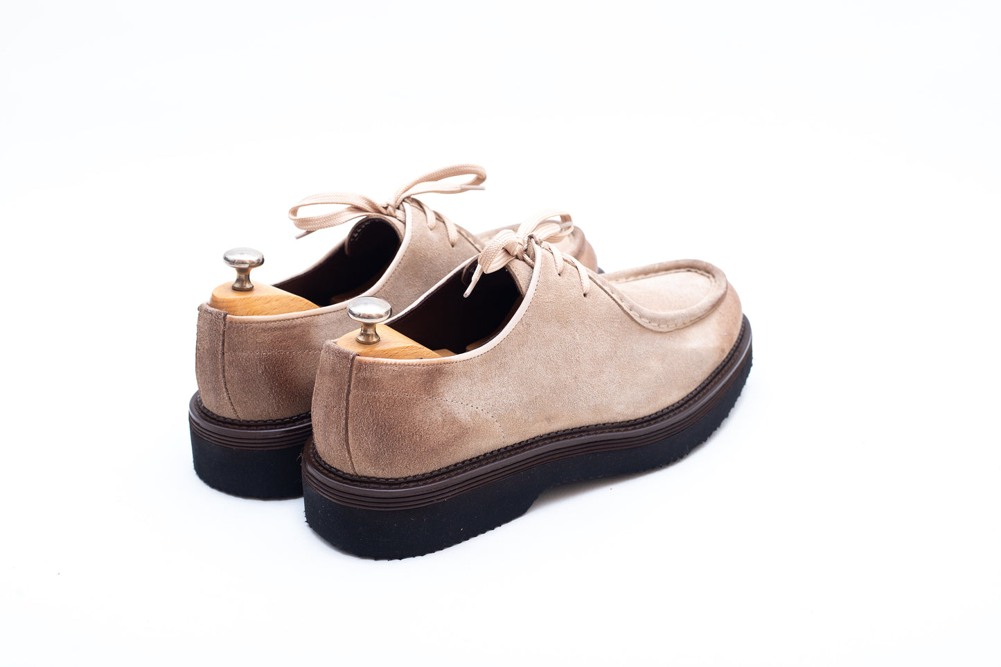 Voguish Wallabee Stone Nubuck Leather