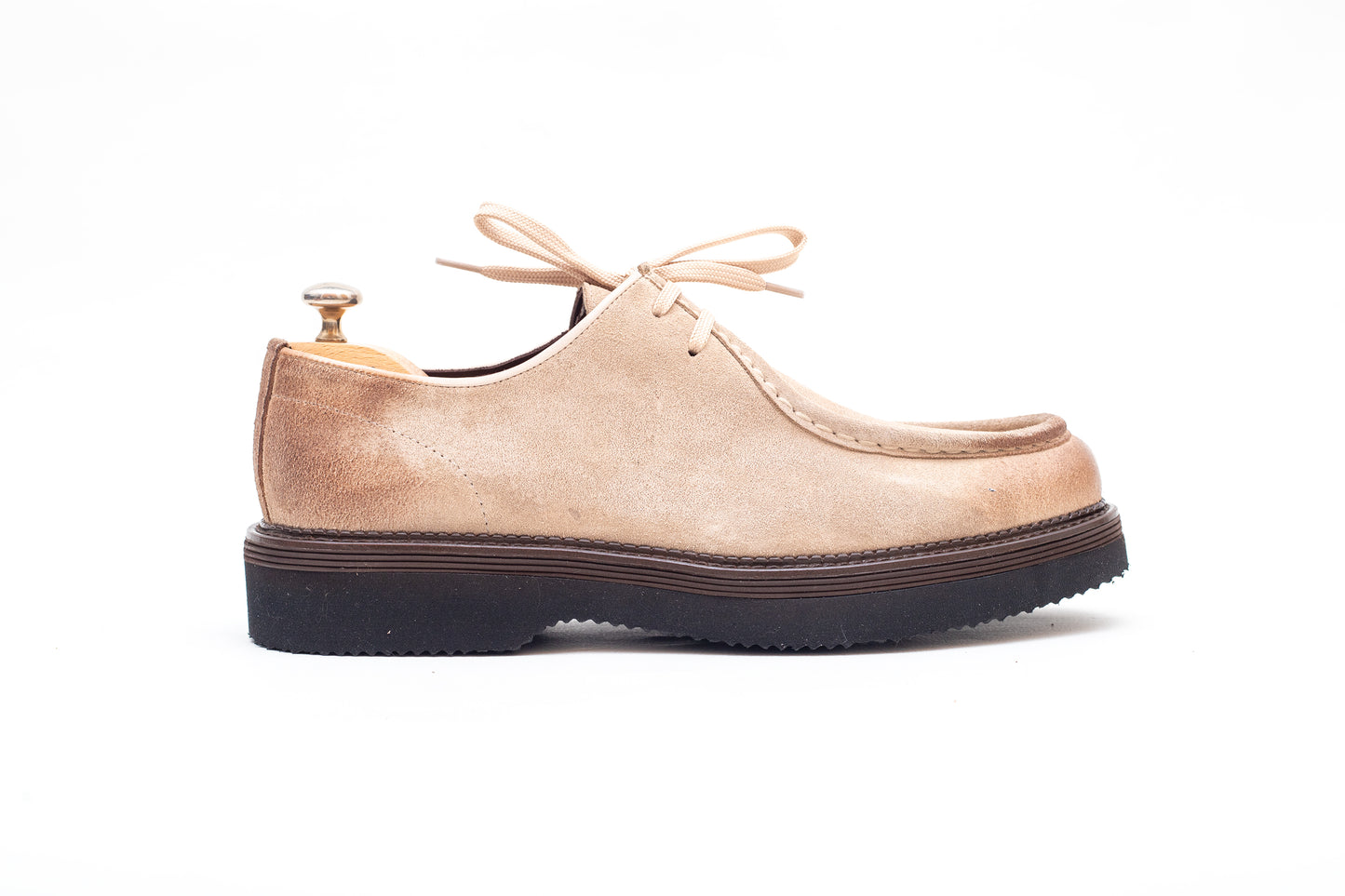Voguish Wallabee Stone Nubuck Leather