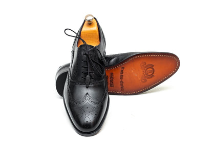 Naples Brogue Lace-up Black