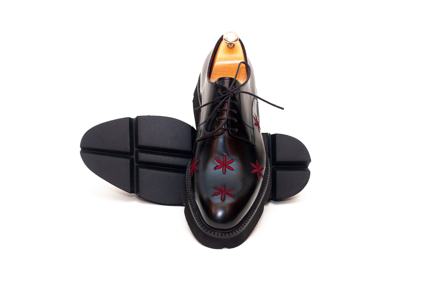 Peacock Bordo Star Derby Shoe