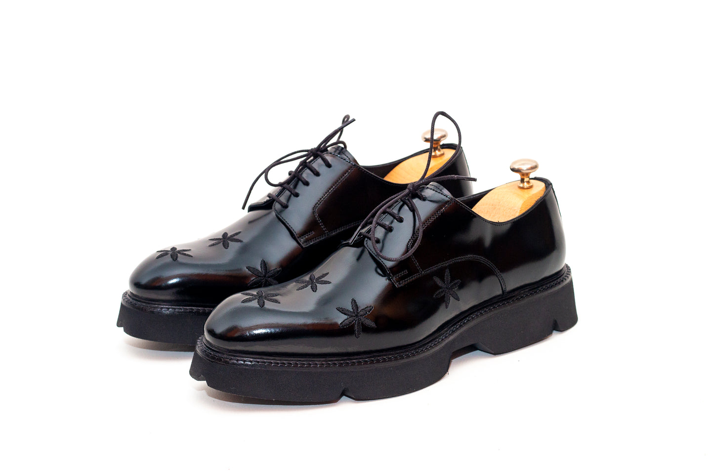 Peacock Black Star Derby Shoe