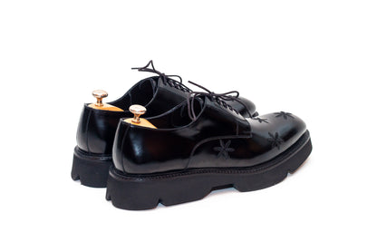 Peacock Black Star Derby Shoe