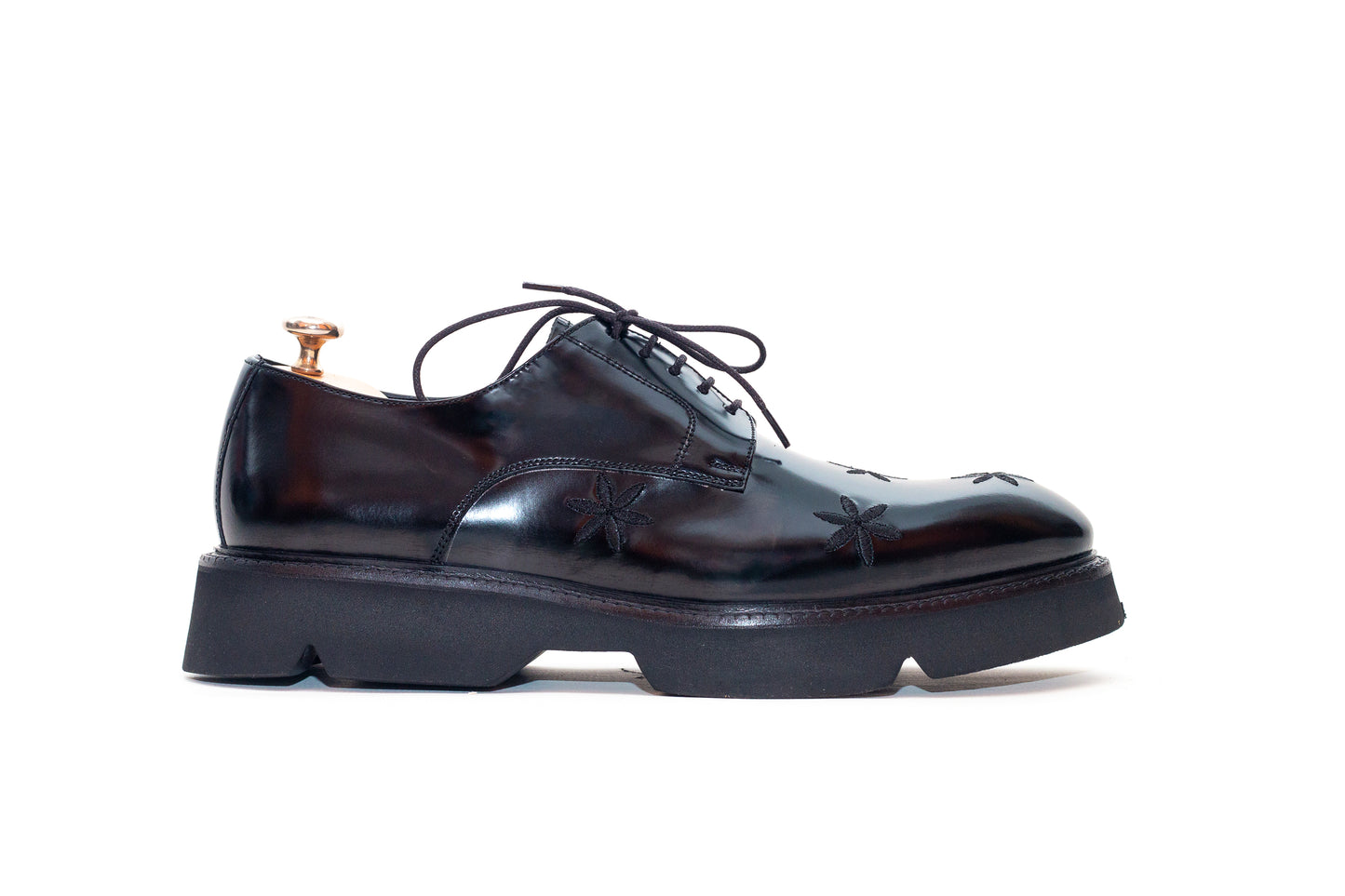 Peacock Black Star Derby Shoe